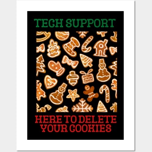 Funny Christmas Tech Support Posters and Art